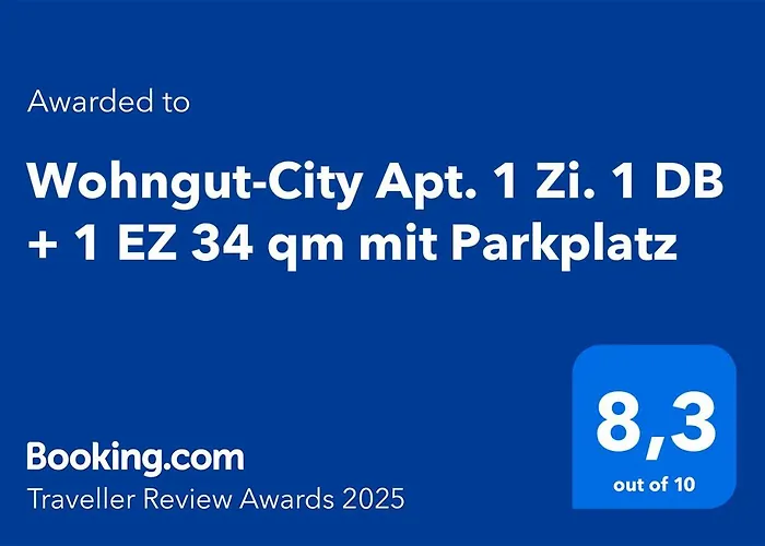 Apartment Wohngut-city Apt. 1 Zi. 1 Db + 1 Ez 34 Qm Mit Parkplatz *